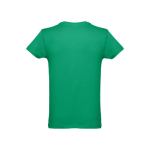 T-shirts publicitaires économiques en coton cardé 150 g/m² THC Luanda couleur vert deuxième vue