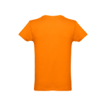 T-shirts publicitaires économiques en coton cardé 150 g/m² THC Luanda couleur orange deuxième vue