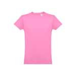 T-shirts publicitaires économiques en coton cardé 150 g/m² THC Luanda couleur rose première vue