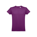 T-shirts publicitaires économiques en coton cardé 150 g/m² THC Luanda couleur violet première vue