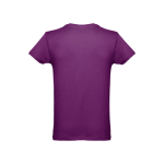 T-shirts publicitaires économiques en coton cardé 150 g/m² THC Luanda couleur violet deuxième vue