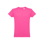 T-shirts publicitaires économiques en coton cardé 150 g/m² THC Luanda couleur fuchsia première vue