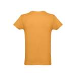 T-shirts publicitaires économiques en coton cardé 150 g/m² THC Luanda couleur jaune foncé deuxième vue