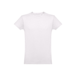 T-shirts publicitaires économiques en coton cardé 150 g/m² THC Luanda couleur rose clair  première vue