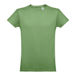 T-shirts publicitaires économiques en coton cardé 150 g/m² THC Luanda couleur vert émeraude première vue