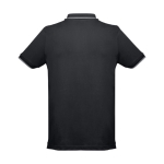 Polo personnalisé cintré avec logo en coton 210 g/m² THC Rome couleur noir deuxième vue