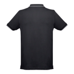 Polo personnalisé cintré avec logo en coton 210 g/m² THC Rome couleur noir