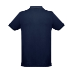 Polo personnalisé cintré avec logo en coton 210 g/m² THC Rome couleur bleu deuxième vue