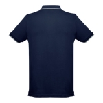 Polo personnalisé cintré avec logo en coton 210 g/m² THC Rome couleur bleu