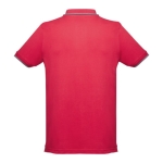 Polo personnalisé cintré avec logo en coton 210 g/m² THC Rome couleur rouge