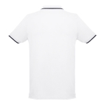 Polo personnalisé cintré avec logo en coton 210 g/m² THC Rome couleur blanc