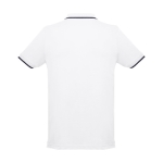 Polo personnalisé cintré avec logo en coton 210 g/m² THC Rome couleur blanc deuxième vue