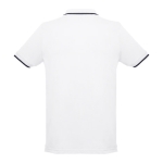 Polo personnalisé cintré avec logo en coton 210 g/m² THC Rome couleur blanc