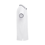 Polo personnalisé cintré avec logo en coton 210 g/m² THC Rome couleur blanc troisième vue