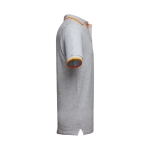 Polo personnalisé cintré avec logo en coton 210 g/m² THC Rome couleur gris troisième vue