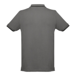 Polo personnalisé cintré avec logo en coton 210 g/m² THC Rome couleur gris foncé