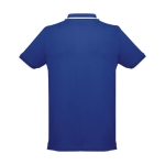 Polo personnalisé cintré avec logo en coton 210 g/m² THC Rome couleur bleu roi deuxième vue