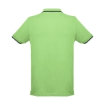 Polo personnalisé cintré avec logo en coton 210 g/m² THC Rome couleur vert clair deuxième vue