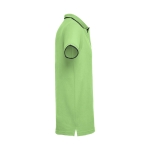 Polo personnalisé cintré avec logo en coton 210 g/m² THC Rome couleur vert clair troisième vue