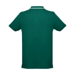 Polo personnalisé cintré avec logo en coton 210 g/m² THC Rome couleur vert foncé deuxième vue