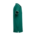 Polo personnalisé cintré avec logo en coton 210 g/m² THC Rome couleur vert foncé troisième vue