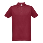 Polos avec logo en couleur en coton et polyester 200 g/m² THC Berlin couleur bordeaux