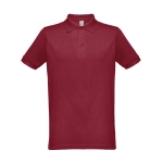 Polos avec logo en couleur en coton et polyester 200 g/m² THC Berlin couleur bordeaux première vue