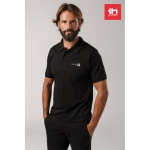 Polos avec logo en couleur en coton et polyester 200 g/m² THC Berlin couleur noir vue image ambiance