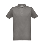 Polos avec logo en couleur en coton et polyester 200 g/m² THC Berlin couleur gris foncé première vue