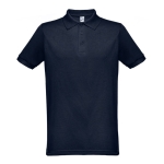 Polos avec logo en couleur en coton et polyester 200 g/m² THC Berlin couleur bleu ultramarine