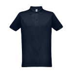 Polos avec logo en couleur en coton et polyester 200 g/m² THC Berlin couleur bleu ultramarine première vue