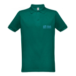 Polos avec logo en couleur en coton et polyester 200 g/m² THC Berlin avec zone d'impression