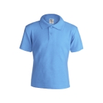 Polo promotionnel pour enfants 100% coton 180 g/m² Keya couleur bleu ciel première vue