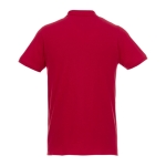 Polos en coton biologique et polyester recyclé 220 g/m² Elevate NXT couleur rouge