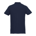 Polos en coton biologique et polyester recyclé 220 g/m² Elevate NXT couleur bleu marine