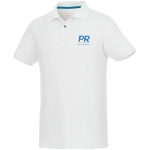 Polos en coton biologique et polyester recyclé 220 g/m² Elevate NXT vue impression sérigraphique