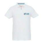 Polos en coton biologique et polyester recyclé 220 g/m² Elevate NXT avec zone d'impression