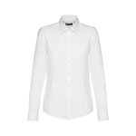 Chemise cintrée pour femmes en coton et polyester 130 g/m² THC Tokyo couleur blanc première vue