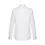 Chemise cintrée pour femmes en coton et polyester 130 g/m² THC Tokyo couleur blanc deuxième vue