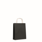 Petit sac cadeau personnalisable en papier 90 g/m2 Retail Colors Small couleur noir