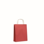 Petit sac cadeau personnalisable en papier 90 g/m2 Retail Colors Small couleur rouge