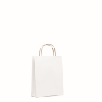 Petit sac cadeau personnalisable en papier 90 g/m2 Retail Colors Small couleur blanc