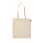 Tote bag écologique personnalisé certificat GOTS 140 g/m2 Organic Pro couleur beige deuxième vue