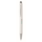 Stylos personnalisés antibactériens Encre Bleue Antibacterial Ice couleur blanc vue principale