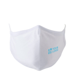 Masque personnalisable Comfort couleur blanc avec zone d'impression