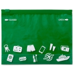 Étui de voyage personnalisé en plastique coloré Portatodo Colors couleur vert