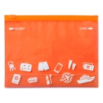 Étui de voyage personnalisé en plastique coloré Portatodo Colors couleur orange première vue