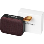 Enceinte en tissu à personnaliser avec microphone intégré Fashion couleur bordeaux deuxième vue frontale