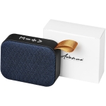 Enceinte en tissu à personnaliser avec microphone intégré Fashion couleur bleu marine deuxième vue frontale