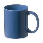 Tasses personnalisées colorées en céramique de 330 ml Colorful couleur bleu deuxième vue frontale